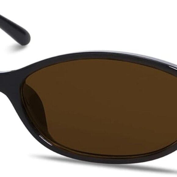 Retro Oval Sunglasses Women Chic 90s Sunnies UV Protection Trendy Light - Picture 1 of 9